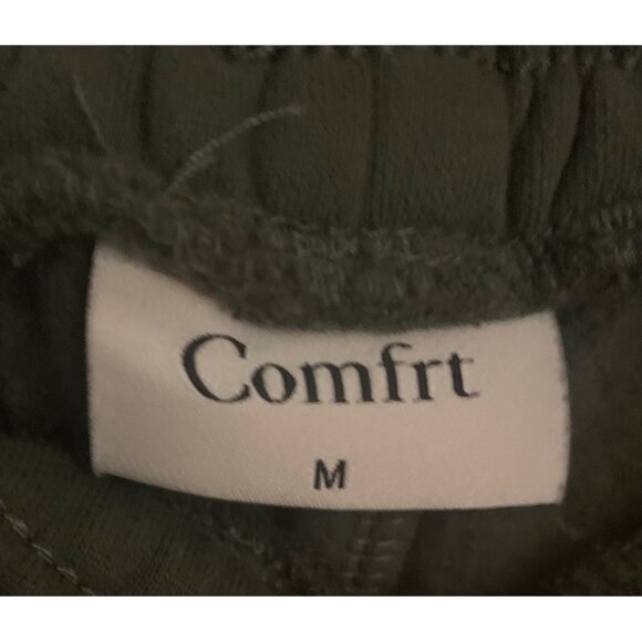 COMFRT Solid Olive Green Kid's Full Length Jogger Sweatpants Size Medium (9-10) - Picture 5 of 9